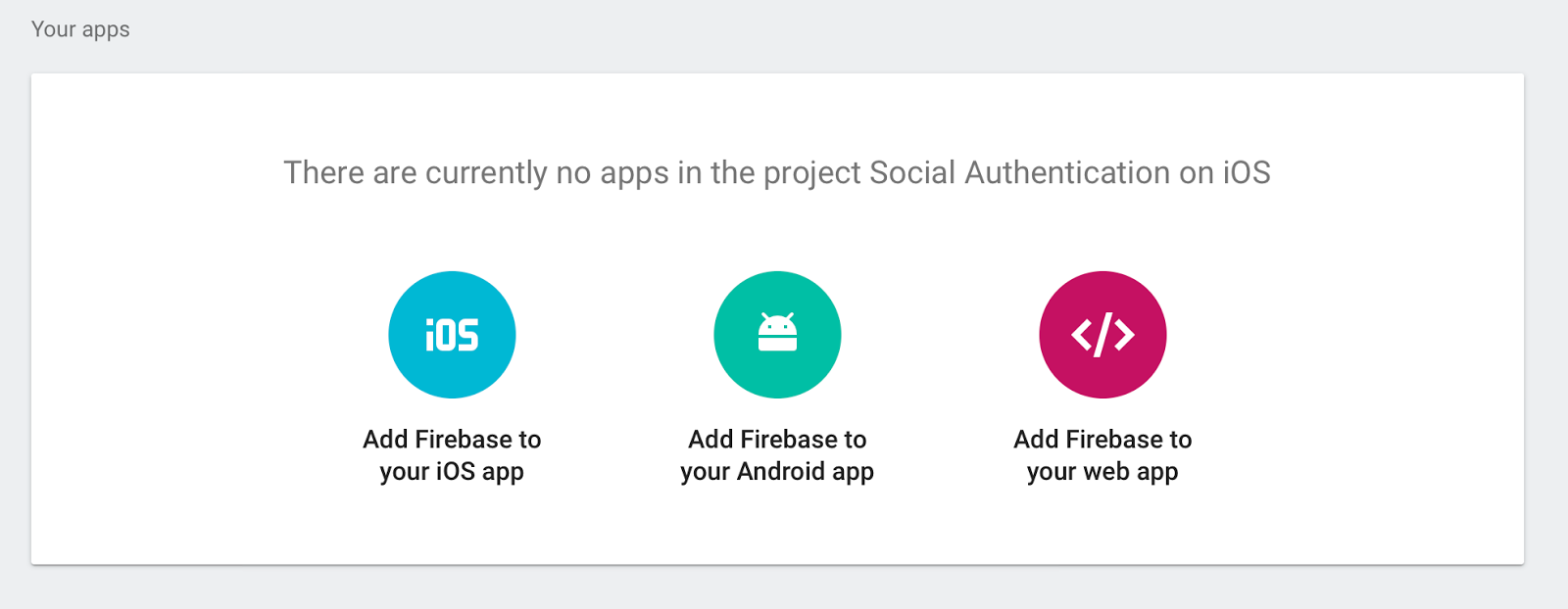 Choose platform for your app